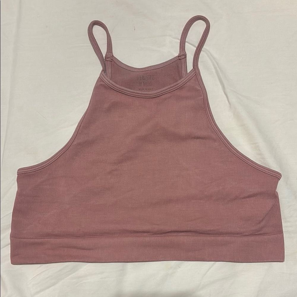 Stylish Mauve Crop Top